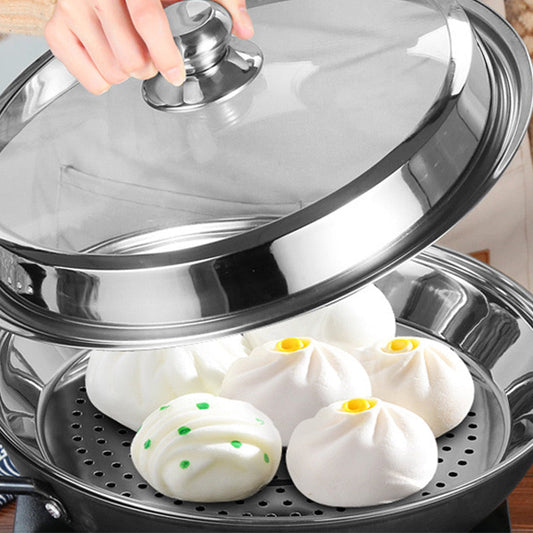 🍲 Panier vapeur polyvalent en acier inoxydable pour casserole | Se déplie • S'adapte à toutes les casseroles