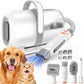 🐶 Kit de toilettage 5 en 1 pour animaux de compagnie | Aspire les poils pendant que vous brossez • Silencieux