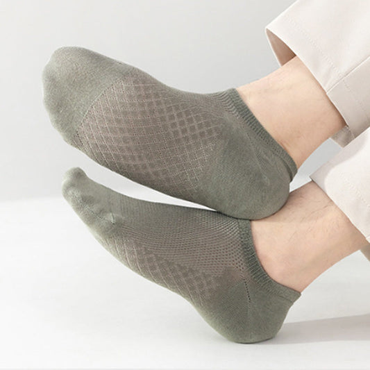 🧦 Chaussettes respirantes en maille unie pour hommes | **Fraîcheur • Confort • Toute la journée