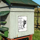 Panneau vintage en aluminium représentant une vache des Highlands : décoration murale de salle de bains en noir et blanc avec l'inscription humoristique « Are You Pooping? »