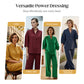 📢⏰👕 PROMO -53% ! Ensemble Femme – Haut Col Montant & Pantalon Large, Tissu Fluide, Style Décontracté Élégant (Multi-Couleurs)