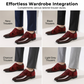 🌞Entrez dans le printemps avec 50 % de réduction !🤵Chaussures habillées de luxe pour homme à contrastes - Finition brillante et texture haut de gamme - Idéales pour les mariages et les soirées de gala - Confort ergonomique