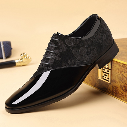 🌞Entrez dans le printemps avec 50 % de réduction !🤵Chaussures habillées de luxe pour homme à contrastes - Finition brillante et texture haut de gamme - Idéales pour les mariages et les soirées de gala - Confort ergonomique