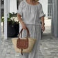 ⏳Offre à durée limitée⏰Ensemble 2 pièces pour femme (haut et pantalon à cordon) – Coupe ample, confortable et idéal pour se détendre ou pour un look de tous les jours 🌸