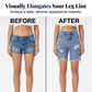 Bermuda en jean déchiré taille haute pour femme