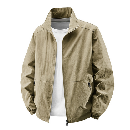 🌬️ Atmungsaktive Outdoor-Jacke – Winddicht mit Stehkragen, lässige Passform (M–4XL) für Alltag & Trekking