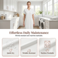 Women's Casual V-Neck Short Sleeve T-Shirt Dress