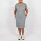 Women's Casual V-Neck Short Sleeve T-Shirt Dress