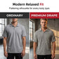 Chemise en maille jacquard texturée pour homme