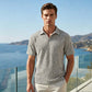 Chemise en maille jacquard texturée pour homme
