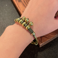 ✨💫 PROMO -50% ! Bracelet Cloche en Laiton Vintage – Réglable Push-Pull, Léger 15g, 3 Clochettes Mélodiques