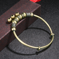 ✨💫 PROMO -50% ! Bracelet Cloche en Laiton Vintage – Réglable Push-Pull, Léger 15g, 3 Clochettes Mélodiques
