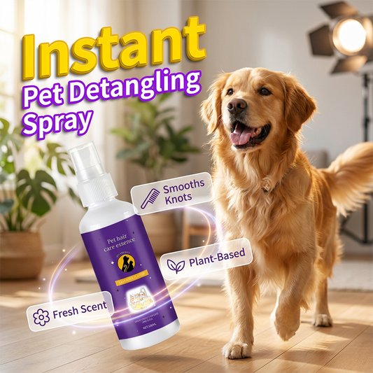 Éliminez les nœuds sans tirer – un spray démêlant instantané pour animaux de compagnie. Paiement à la livraison ! 🐩