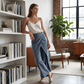 👖 50% DE RÉDUCTION ⏰ Pantalon court décontracté en patchwork pour femme – Tendance, léger & parfait pour l'été – style boho ou streetwear 🌸
