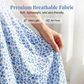 Robe longue à fleurs pour femme, col en V et manches flottantes