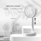 Ventilateur télescopique pliable rechargeable par USB