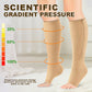 Chaussettes de sport de maintien montant jusqu'aux genoux avec fermeture à glissière