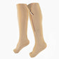 Chaussettes de sport de maintien montant jusqu'aux genoux avec fermeture à glissière