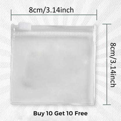 Mini-sachets en PVC avec fermeture à glissière