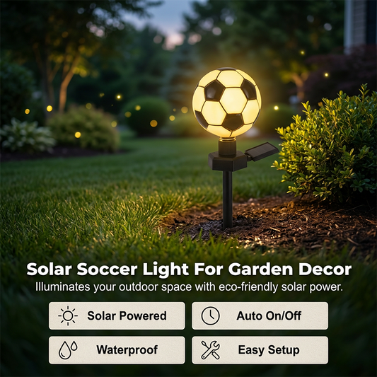 Lampe solaire ludique et sportive pour la décoration de jardin