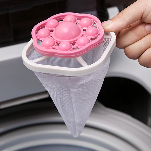 Filtre à peluches flottant et réutilisable pour lave-linge