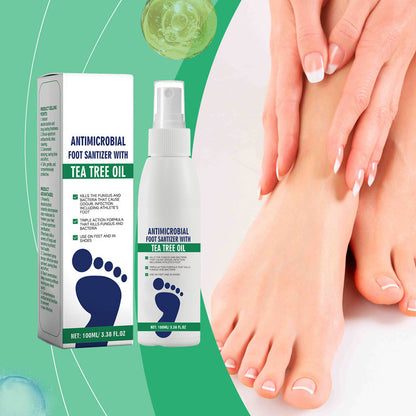 🔥🎁 2 + 1 GRATUIT !!🌿 Soin des pieds à l'huile d'arbre à thé – Neutralise les odeurs, hydrate, pénètre rapidement, combat les talons fissurés, les callosités et les odeurs de pieds