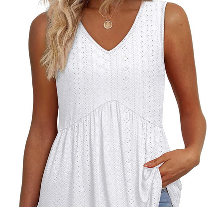 💐50% DE RÉDUCTION ! Top à Col V pour Femme – Coupe Amincissante & Motif Floral 🌺💃【Offre Flash】