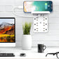 Multiprise compacte avec ports USB