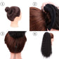 Plus de 100000 pièces vendues🥰Extension de cheveux bouclés et ondulés avec queue de cheval