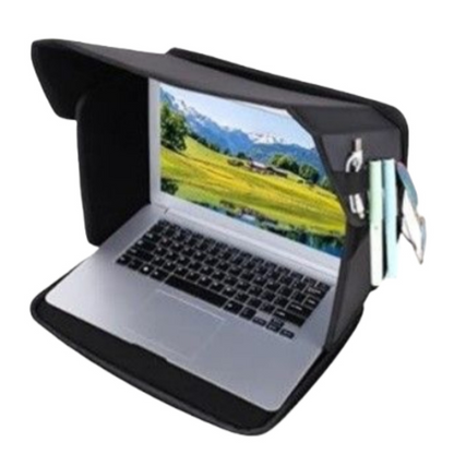Housse pour ordinateur portable 2-en-1 avec pare-soleil anti-éblouissement