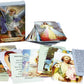 ✝️ Porte-images catholiques en cuir véritable – Organiseur de cartes de prière de poche avec fermeture à pression