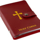 ✝️ Porte-images catholiques en cuir véritable – Organiseur de cartes de prière de poche avec fermeture à pression
