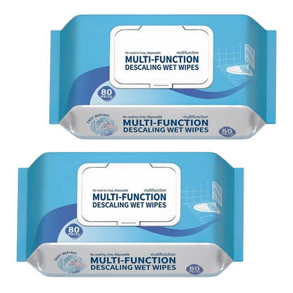 Lingettes nettoyantes détartrées multifonctions pour salle de bain