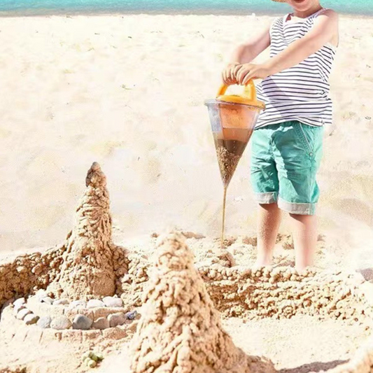 Jouet créatif en forme de cône pour s'amuser sur la plage