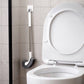 Brosse de toilettes à long manche et à tête incurvée