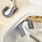 Brosse de toilettes à long manche et à tête incurvée