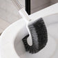Brosse de toilettes à long manche et à tête incurvée