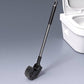 Brosse de toilettes à long manche et à tête incurvée