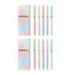 Lot de 5 stylos à encre noire rétractables