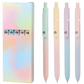 Lot de 5 stylos à encre noire rétractables