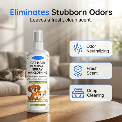 Spray anti-poils d'animaux pour tissus et vêtements