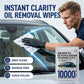 Lingettes pour éliminer les traces d'huile sur les vitres de voiture