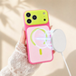 Coque de téléphone magnétique bicolore