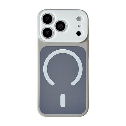 Coque de téléphone magnétique bicolore