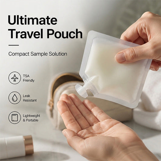 Mini-sachets rechargeables de voyage